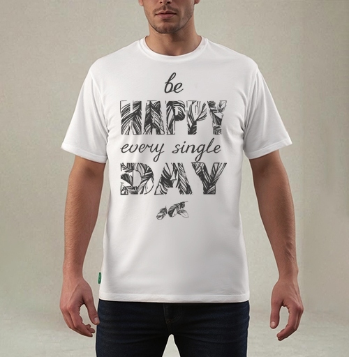 Фотография футболки Be happy every single day / Счастье каждый день