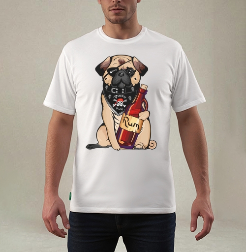 Фотография футболки Pirate pug