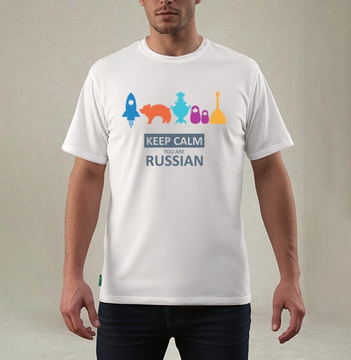 Фотография футболки Минималистичный постер Keep Calm You Are Russian