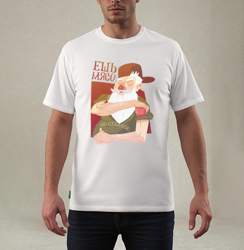 Фотография футболки Ешь мясо!