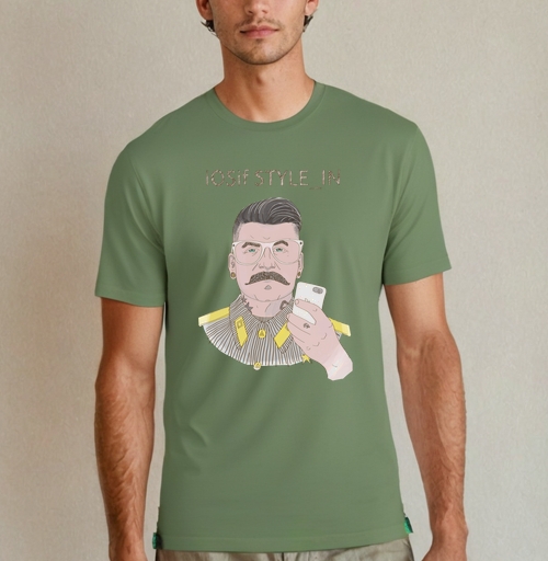 Фотография футболки Ироничный портрет iOSif STYLE_IN в стиле ретро