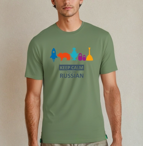 Фотография футболки Минималистичный постер Keep Calm You Are Russian