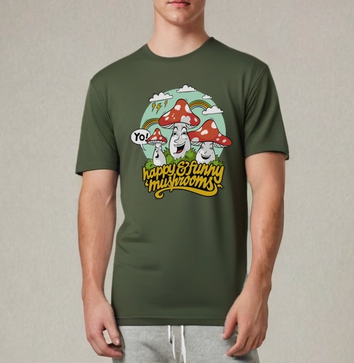 Фотография футболки Funny Mushrooms