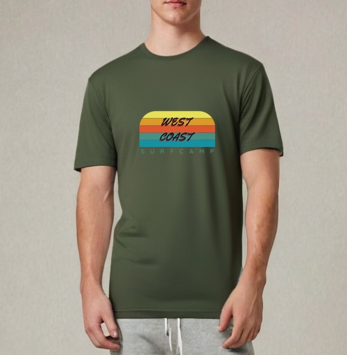Фотография футболки West Coast Surf Camp Летний Пляжный Отдых на Западном