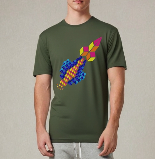 Фотография футболки Simply rocket (Ракета)