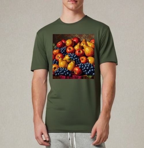 Фотография футболки Спелые яблоки груши Натюрморт Still Life натюрморт для кухни подарок