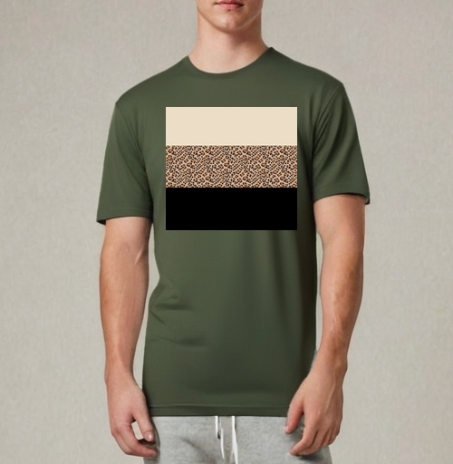 Фотография футболки Элегантная леопардовая полоса / Elegant leopard stripe pattern