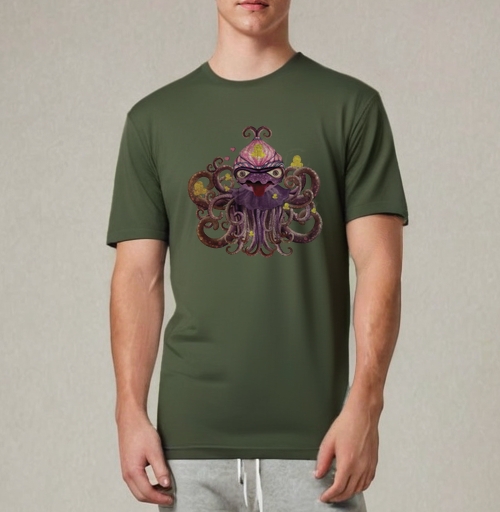 Фотография футболки Surreal Octopus / Сюрреалистичный осьминог дружелюбного хаоса трикстер