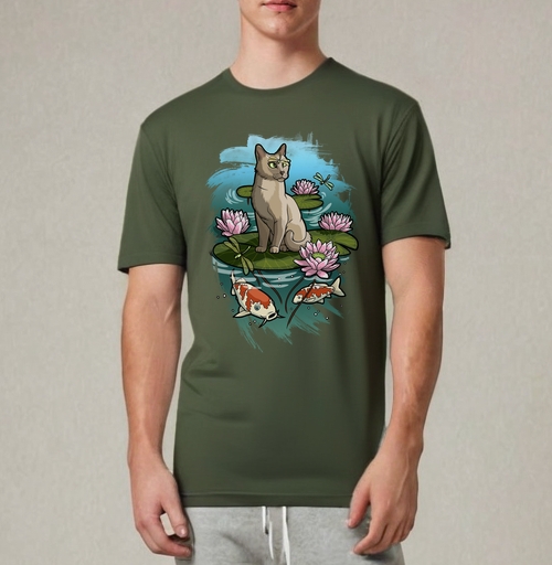 Фотография футболки SummerCat / Летний кот
