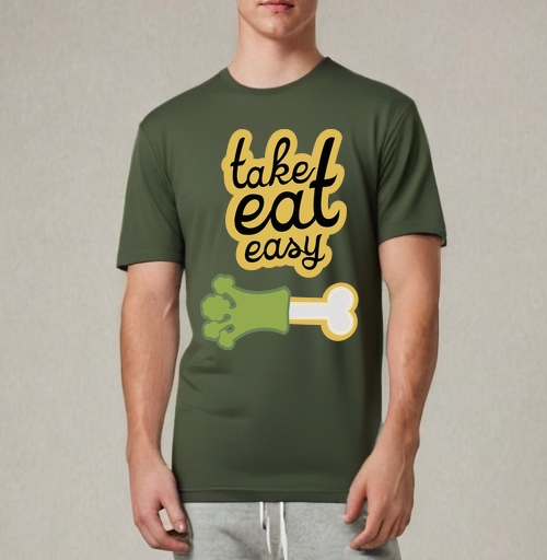 Фотография футболки take eat easy 4 / Ешь легко 4
