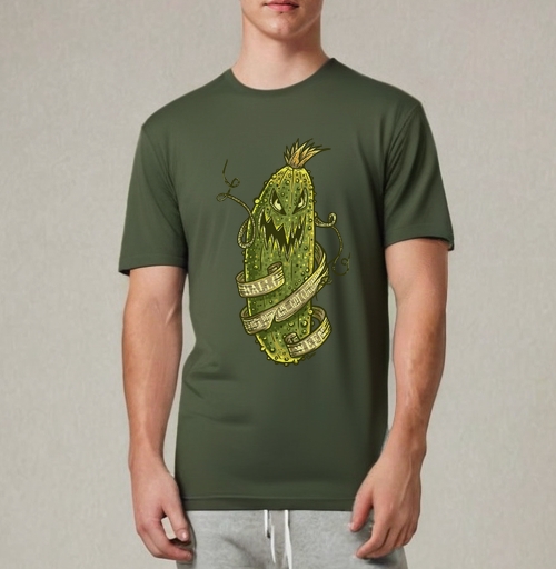 Фотография футболки F#ck Pumpkin... Got Cucumber? / Нафиг тыкву... Огурец есть?