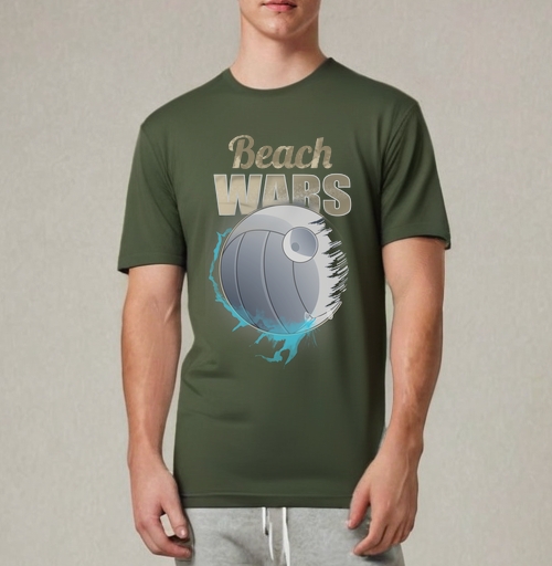 Фотография футболки Футболка Beach Wars с волейбольным дизайном