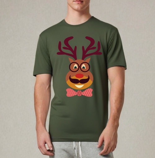 Фотография футболки Hipster Deer / Олень-хипстер