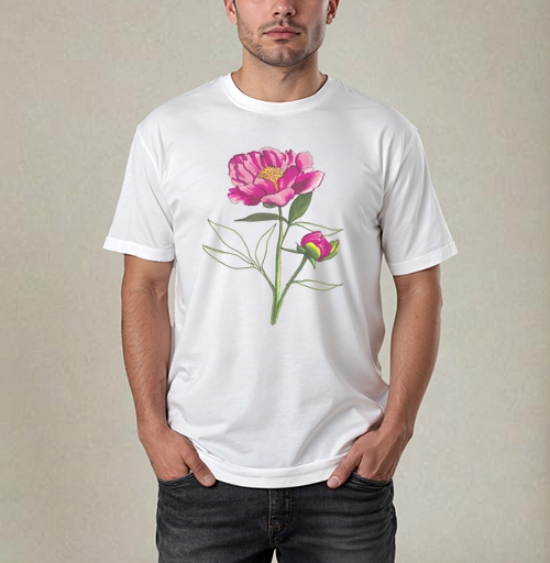 Фотография футболки Ах, пионы