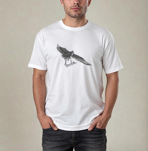 Фотография футболки Bird and freedom / Птица и свобода