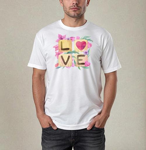 Фотография футболки Любовь в квадрате