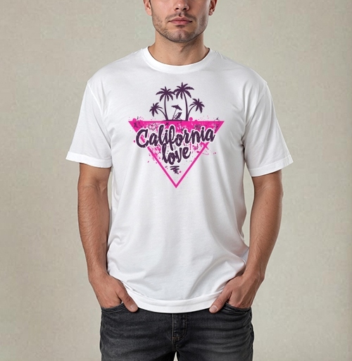 Фотография футболки California love яркая романтика пальмовой вечеринки