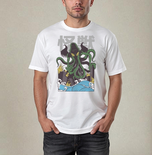 Фотография футболки Кайдзю Ктулху Годзилла Пародия