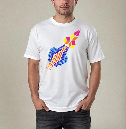 Фотография футболки Simply rocket (Ракета)