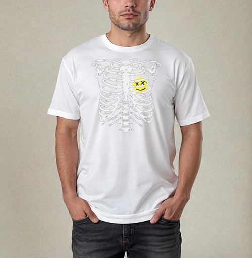 Фотография футболки Скелет смайл