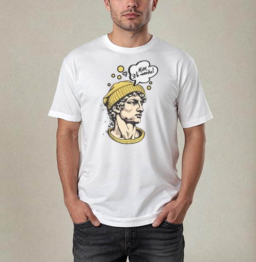 Фотография футболки Мам, я в шапке