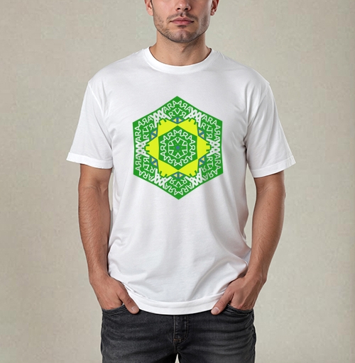 Фотография футболки YARA ART Kaleidoscope / Калейдоскоп YARA ART