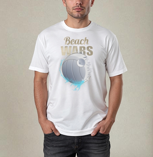 Фотография футболки Футболка Beach Wars с волейбольным дизайном