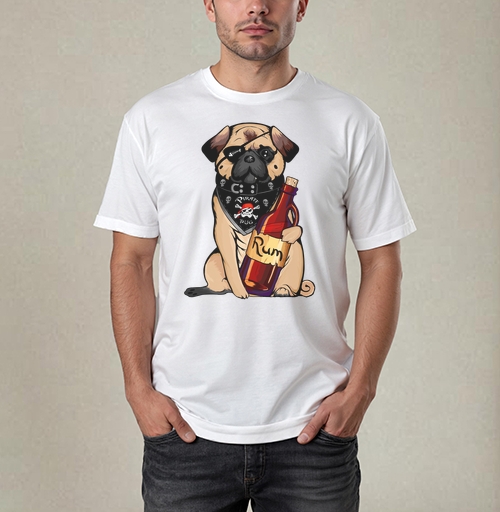 Фотография футболки Pirate pug