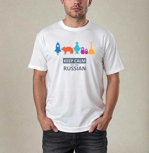 Фотография футболки Минималистичный постер Keep Calm You Are Russian