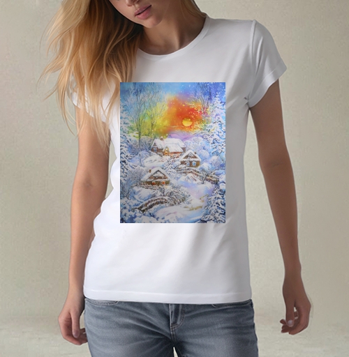 Фотография футболки Снежная зима