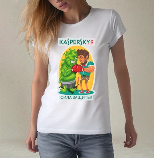 Фотография футболки Сила защиты: борьба человека с вирусом мутантом