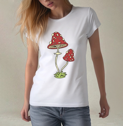 Фотография футболки Mushrooms Грибочки