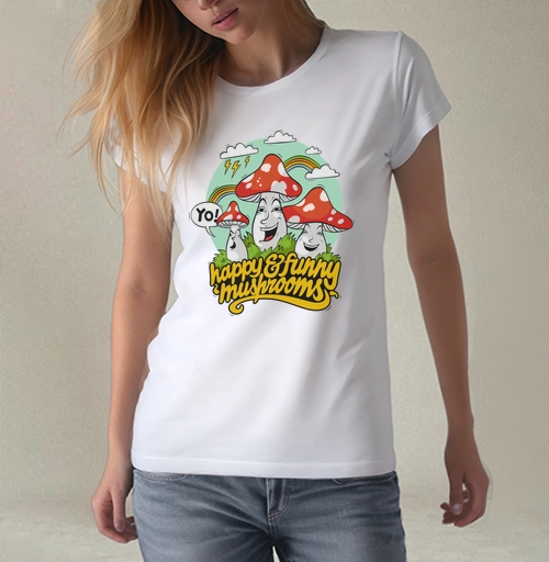 Фотография футболки Funny Mushrooms