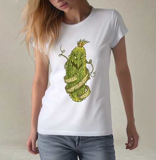 Фотография футболки F#ck Pumpkin... Got Cucumber? / Нафиг тыкву... Огурец есть?