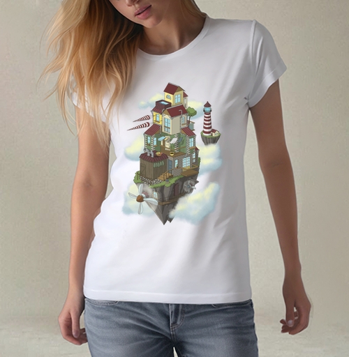 Фотография футболки Flying house