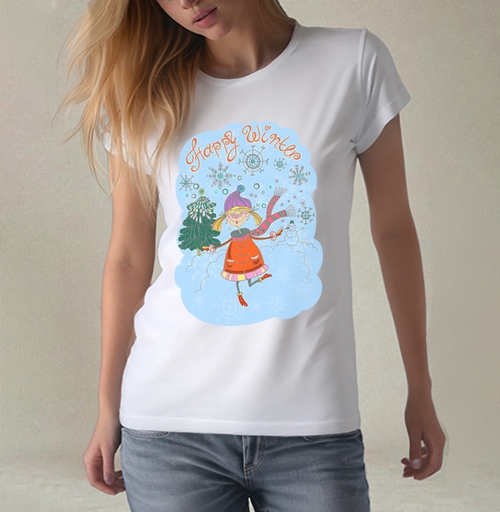Фотография футболки Happy Winter / Счастливой зимы
