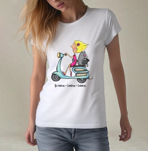 Фотография футболки Broom boom boom  / Полетели на юга