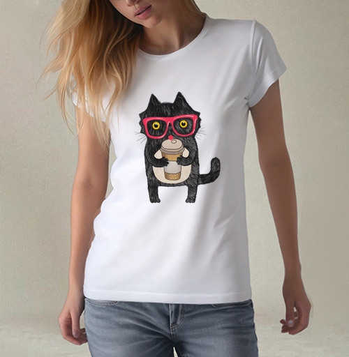 Фотография футболки Coffee-cat