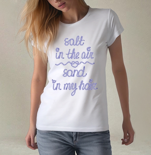 Фотография футболки Salt in the air / Соль в воздухе