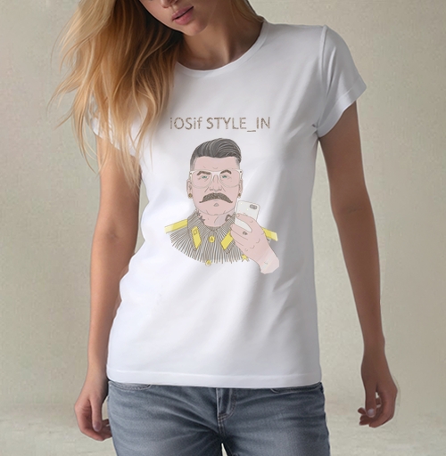 Фотография футболки Ироничный портрет iOSif STYLE_IN в стиле ретро
