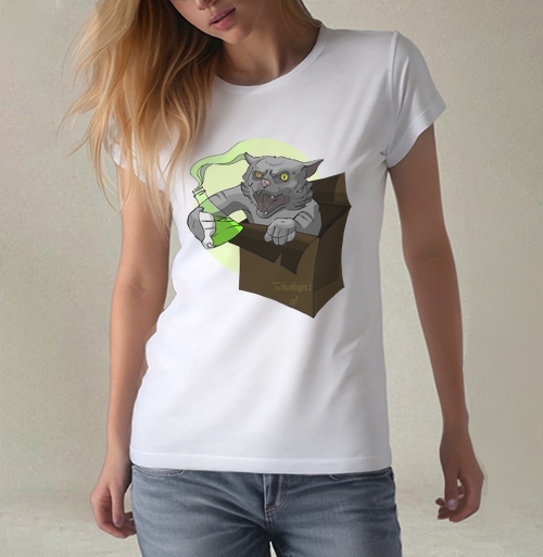 Фотография футболки Shredingers cat free / Свободу коту Шрёдингера