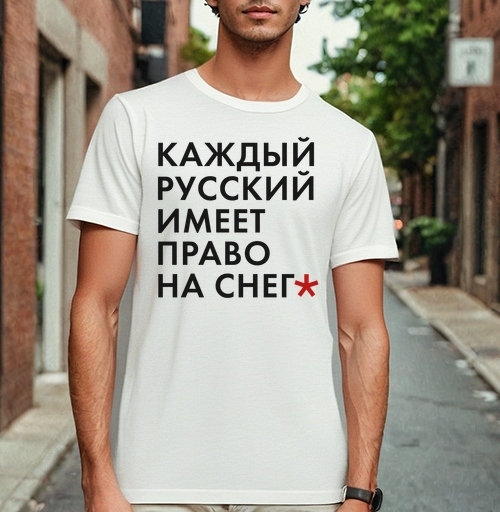 Фотография футболки Снежность
