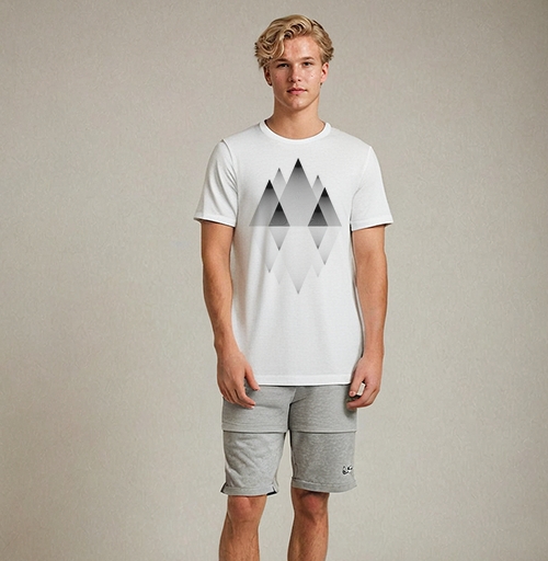 Фотография футболки Горы и Минимализм Номер Пять