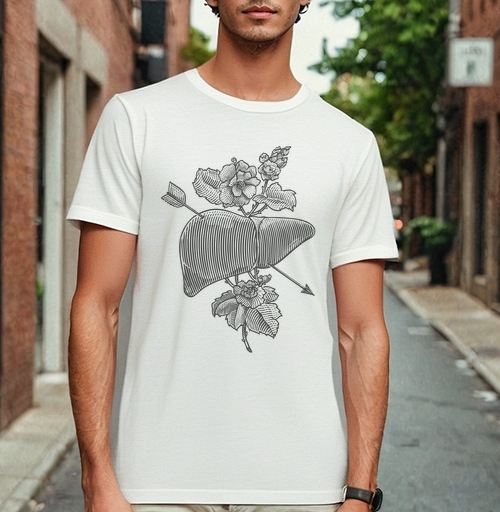 Фотография футболки Liver&flowers
