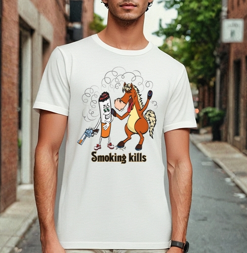 Фотография футболки Smoking kills / Курение убивает