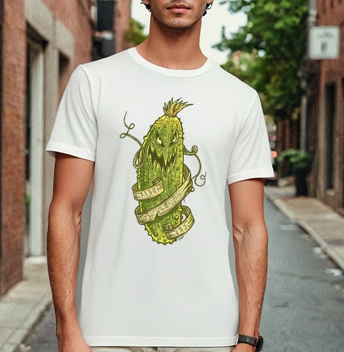 Фотография футболки F#ck Pumpkin... Got Cucumber? / Нафиг тыкву... Огурец есть?