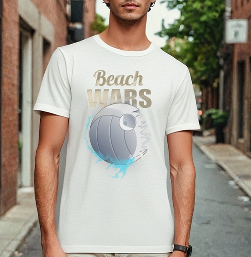 Фотография футболки Футболка Beach Wars с волейбольным дизайном