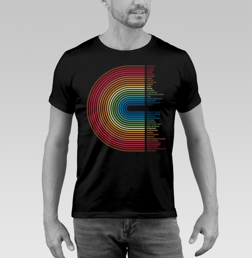 Фотография футболки Rainbow Gradient Colors – Радужный Градиент Цветов