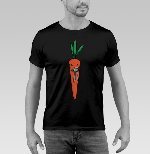 Фотография футболки Carrot Predator Flip / Шокирующая морковка ест кроликов монстр морковка кролики