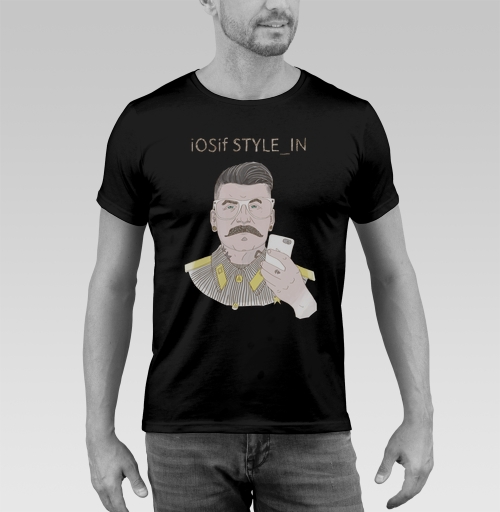 Фотография футболки Ироничный портрет iOSif STYLE_IN в стиле ретро